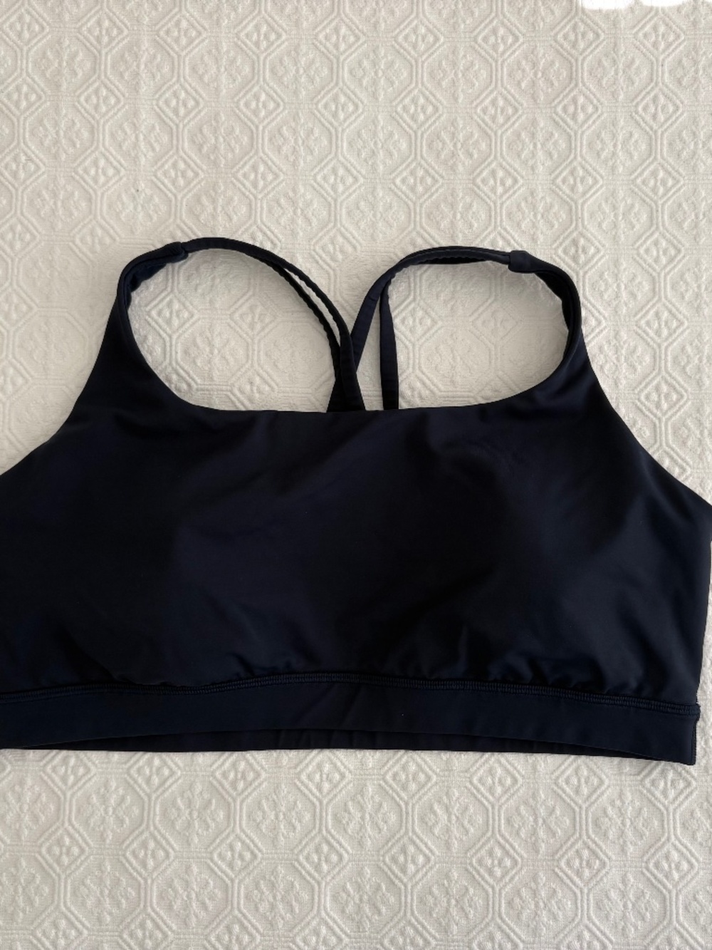 Lululemon Energy Bra True Navy Size 14 Medium Support B-D Cups Like New